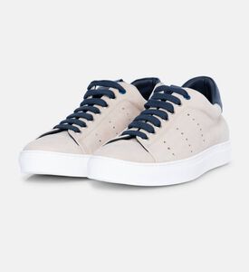 Suede Low-top Contrast Trim Sneakers