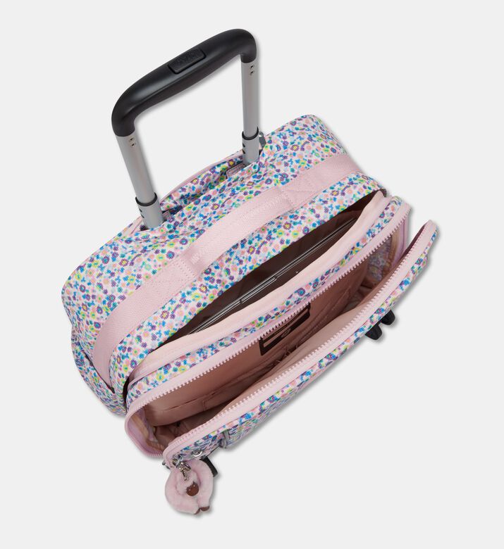 Kipling Digi Flower Wheeled School Bag, Packshot View