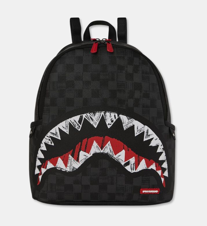 Sprayground Scribble Shark-graffiti Padded Backpack, Packshot View