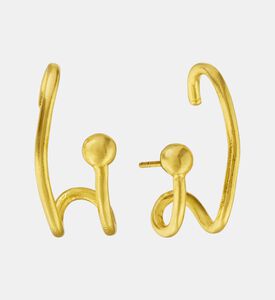 Ottoman Hands Loop Stud Earrings, Packshot View