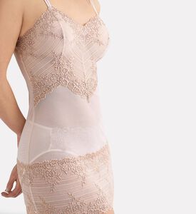 Wacoal Floral Lace Sheer Slim-fit Nightdress, Pink, L, Model View