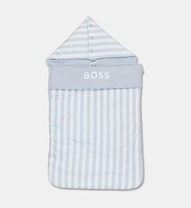 Boss Striped Interlock Baby Nest, Blue, Packshot View