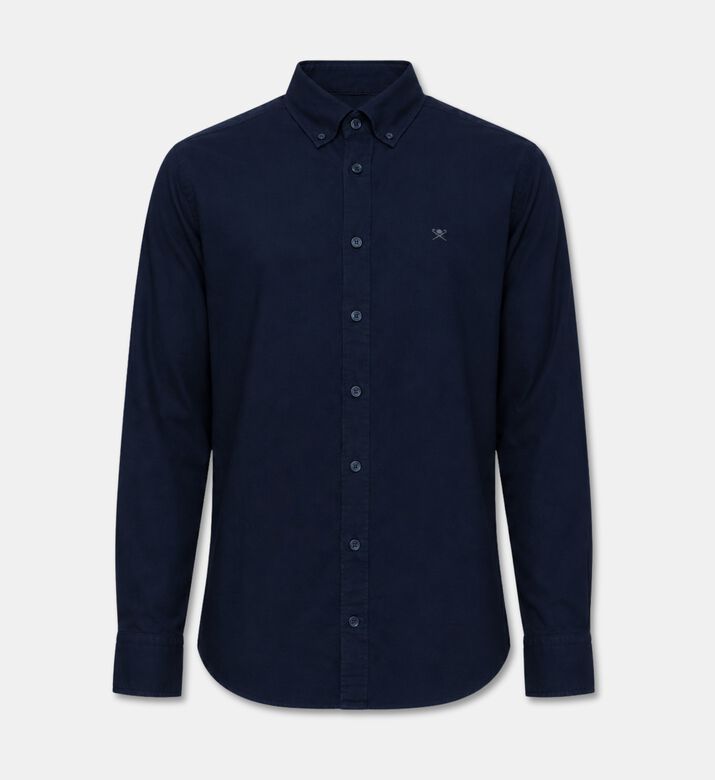 Hackett London Oxford Button-down Shirt, Navy, M, Packshot View