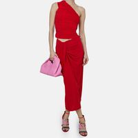 Rosalie Twisted Drapes Midi Skirt