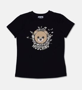 Moschino BKT Teddy Bear Graphic T-shirt, Black, 8y, Packshot View