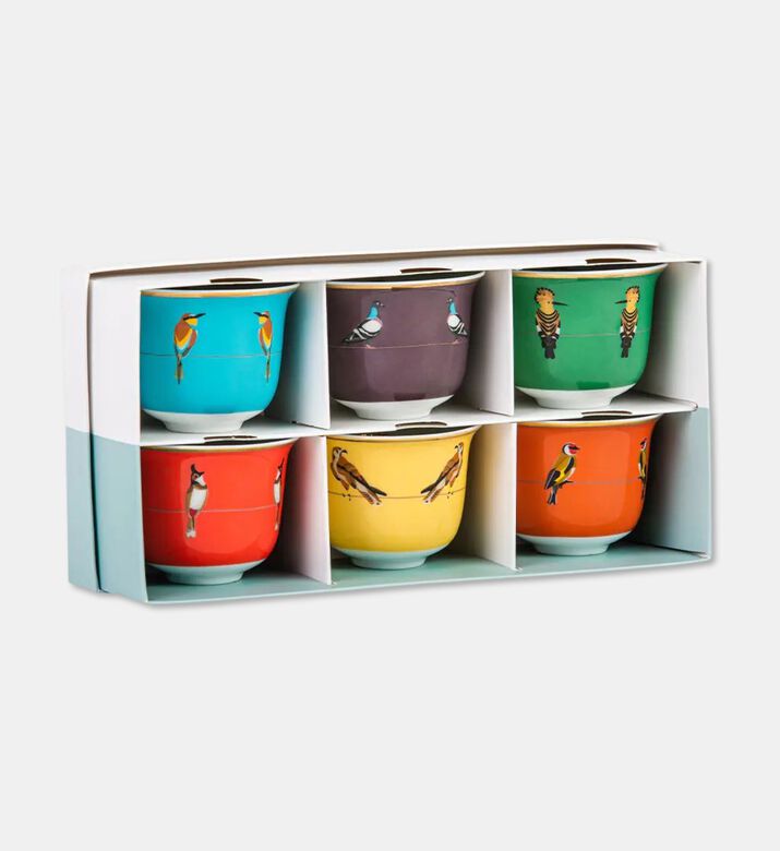 Silsal Gift Box S6 Arabic Coff Cups, Packshot View