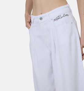 Wide-leg Denim Pants