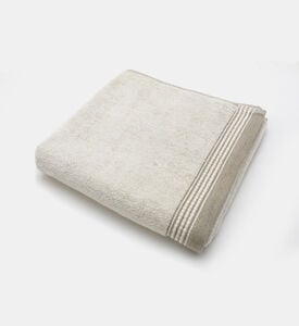 Home Deco and More Leeno Cotton Linen Terry Towel, Natural, 70x140-cm, Packshot View