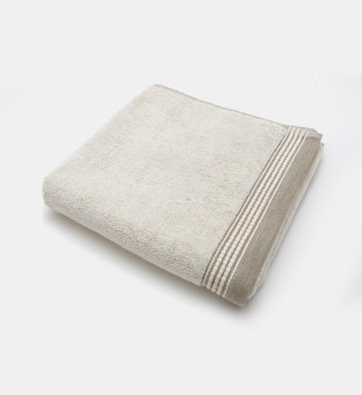 Home Deco and More Leeno Cotton Linen Terry Towel, Natural, 70x140-cm, Packshot View