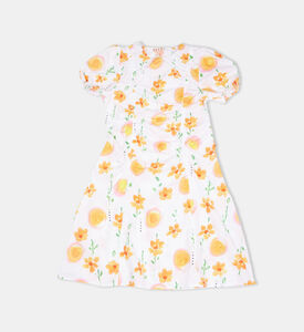 فستان صاني داي بنقشة أزهار للبنات