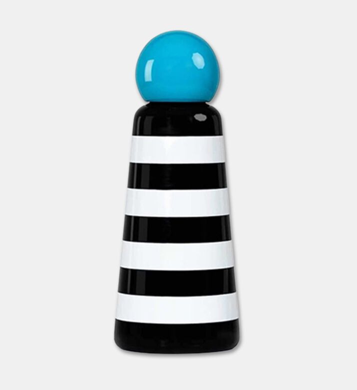 Lund London Skittle Striped Water Bottle, Blue, 500-ml, Packshot View