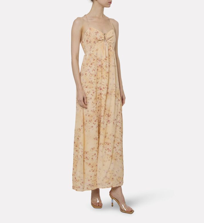 Ba and Sh Floral Strappy Maxi Dress, Model View