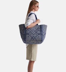 حقيبة يد قطنية كبيرة الحجم