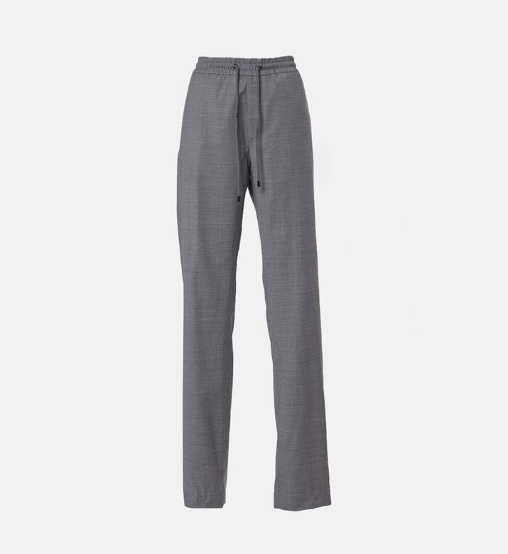 Pal Zileri Textured Straight-leg Lounge Trousers, Light-grey, 48, Packshot View