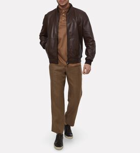 Corneliani Lambskin Leather Jacket, Model View