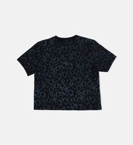Cotton Logo-badge All-over Print T-shirt