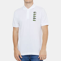 Croc Badge Pique Polo Shirt
