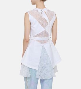 Bayara Twill Cotton Lace Dress