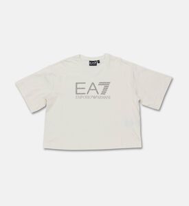 EA7 Short-sleeve Crewneck Stretch T-shirt, Packshot View