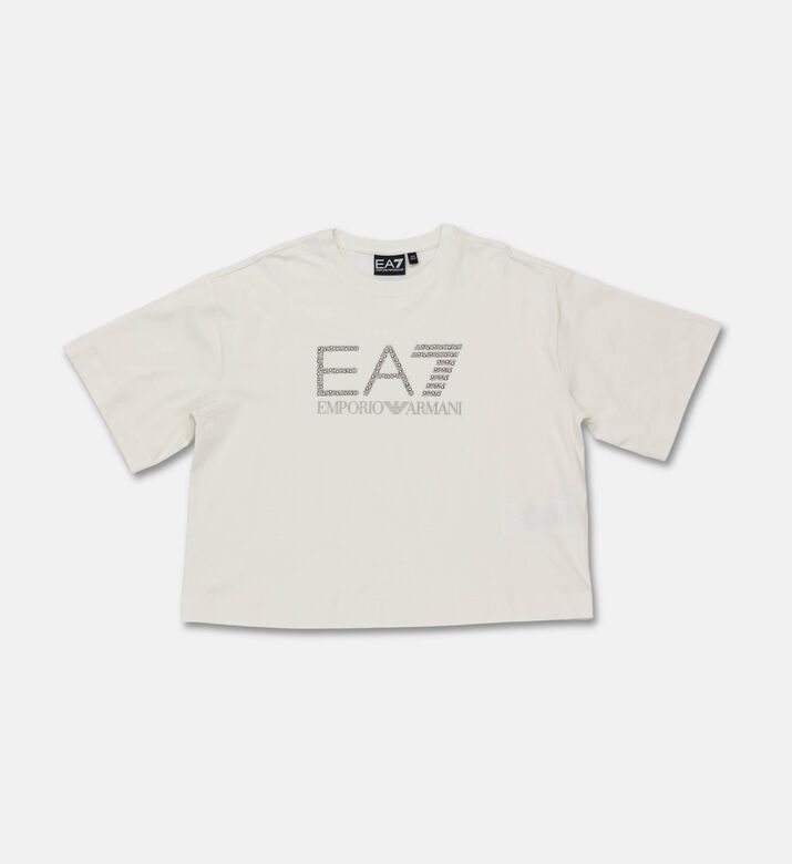 EA7 Short-sleeve Crewneck Stretch T-shirt, Packshot View