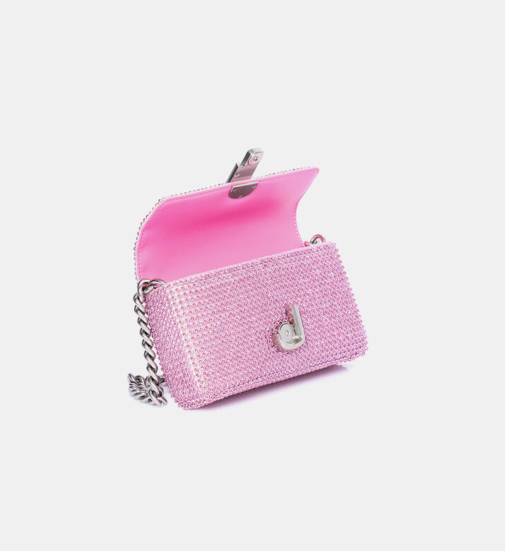 حقيبة كتف صغيرة بحجر الراين