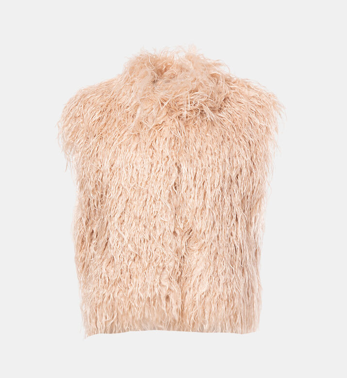 Fuzzy Sleeveless Gilet