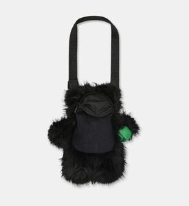 Sprayground Faux-fur Check-print Bear Backpack, Packshot View