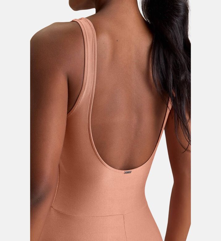 LIVE! Allure Adaptiv Jumpsuit, Dark-beige, M, Model View
