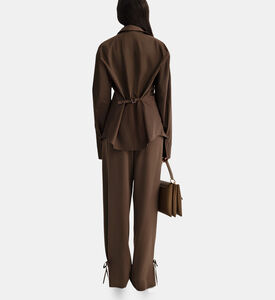 قميص طويل الأكمام بإغلاق بأزرار