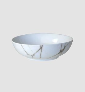 Porcelain Marble Salad Bowl - 24 Cm Porcelain Marble Salad Bowl - 24 Cm