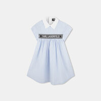 Striped Short-sleeve Dress