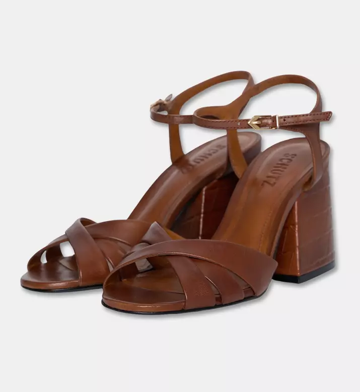 Schutz Geometric Block-heel Sandal, Packshot View