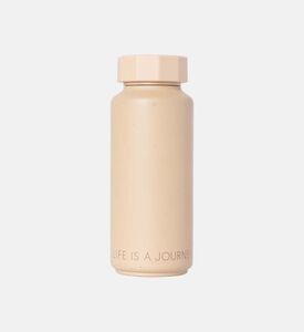 Design Letters Hearts Insulated Thermo Bottle, Beige, Packshot View