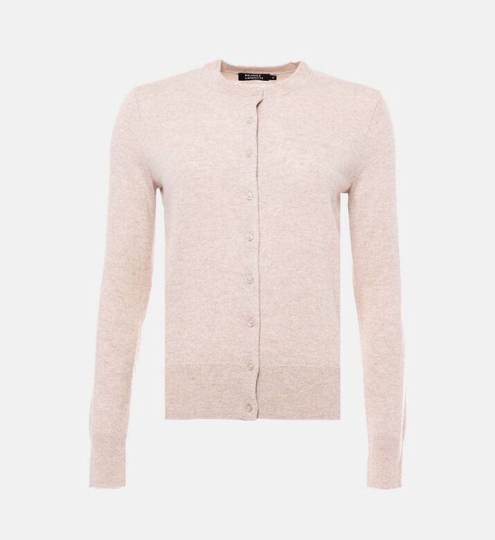 كارديغان طويل الأكمام بصف أزرار