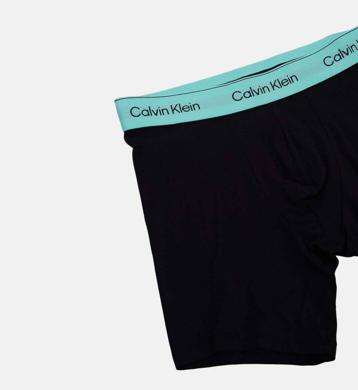 Calvin Klein Casual Logo-print 3-pack Boxers, Blue, Xxl, Packshot View