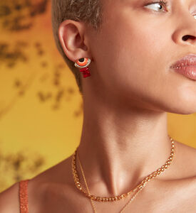 Ottoman Hands Square Evil Eye Pendant Necklace, Packshot View