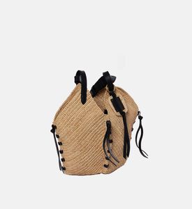 حقيبة كتف تامبا جلد رافيا