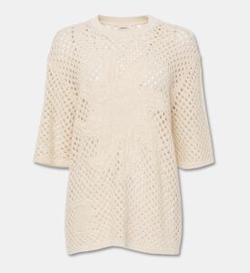 Zadig et Voltaire Open-knit Short-sleeve Sweater, Packshot View
