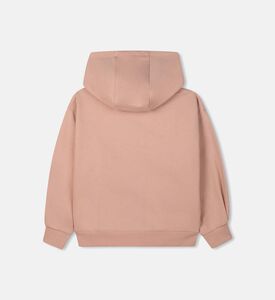 Pleated Long-sleeve Hooded Sweatshirt Pleated Long-sleeve Hooded Sweatshirt