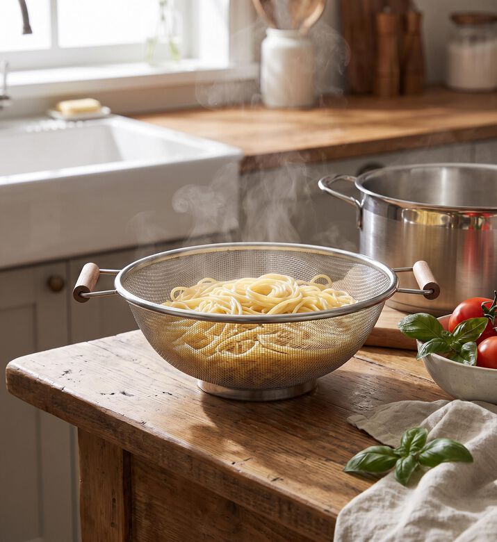 Estia Allure Pasta Strainer, Model View