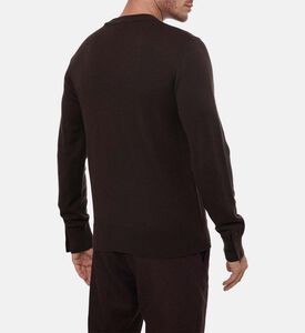 The Kooples Embroidered Logo-detail Tailored Sweater, Model View