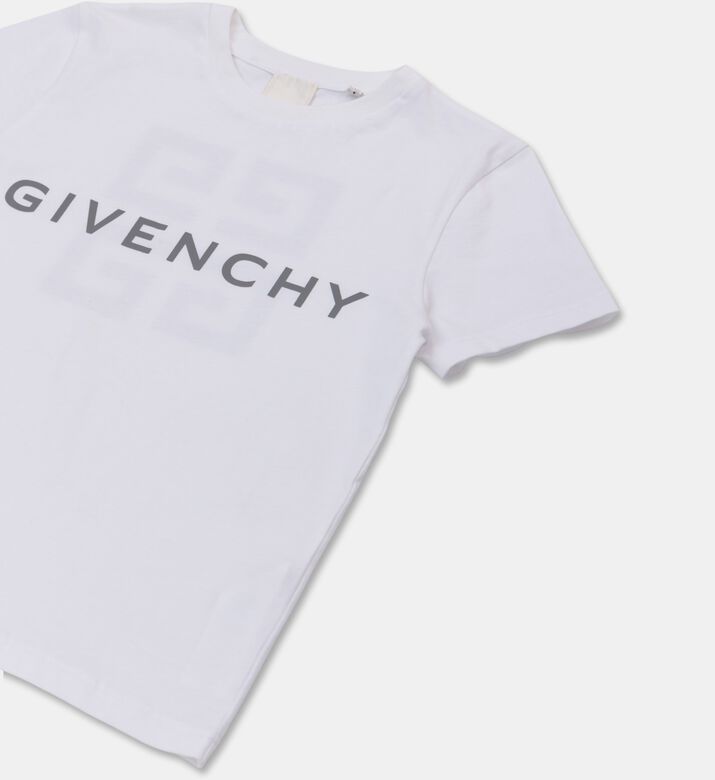 Givenchy Logo Print Short Sleeve T-shirt, White, 8y, Packshot View