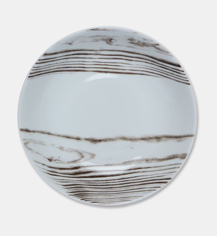 Spal Abstract Stripe Wood Soup Bowl, Packshot View