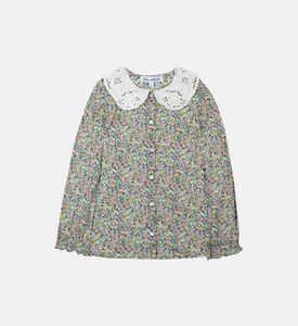 قميص رومانسي بياقة بيتر بان