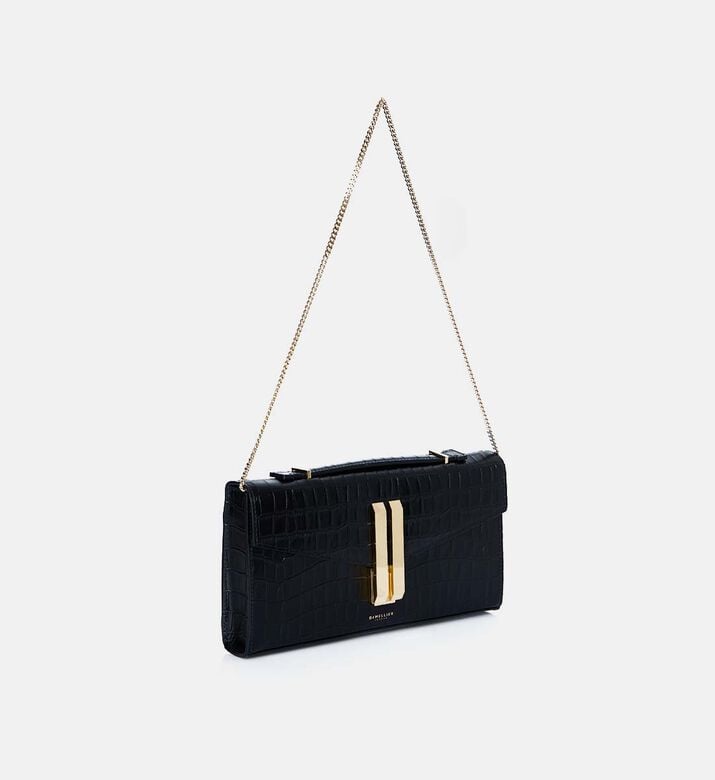 Croc-embossed Rectangular-shape Croc-embossed Rectangular-shape