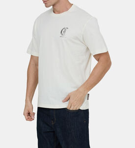 Cotton Silver Logo-print Crewneck T-shirt