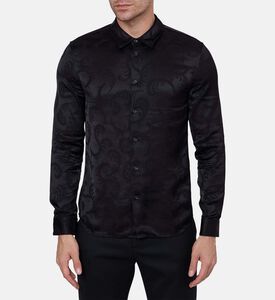 قميص مطبوع بريش على كامله