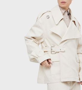 Cotton Cropped Trench Coat Cotton Cropped Trench Coat