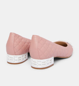 حذاء باليرينا مسطح من الجلد