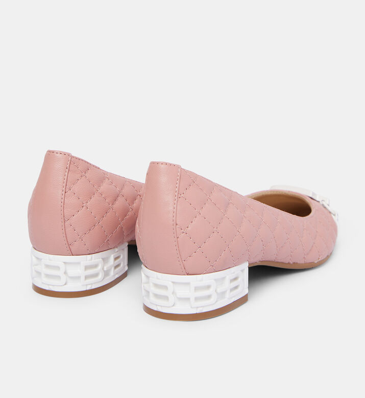 حذاء باليرينا مسطح من الجلد